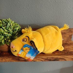Simba Pumba Flip Plush NWT Disney The Lion King Stuffed Animal Kids Toy Hog